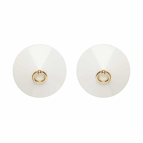 Pezoneras de crema con anillo central de oro BORDELLE en Brigade Mondaine