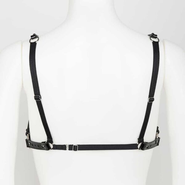 Harnais cage en cuir vernis noir Original Sin par FRAULEIN KINK chez Brigade Mondaine