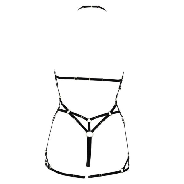 COUTURE DE NUIT - Grace Playsuit Exclusive Black Le Playsuit Grace est une version exclusive très luxe composé de 64 éléments totalement ajustables et modulables. Il s’agit de la pièce de lingerie la plus complexe de la marque Couture de Nuit. Taille unique – Convient du XXS au L ( 34/36 → 40/42). 100% Cruelty Free. Existe aussi en bleu. Le playsuit est disponible chez Brigade Mondaine.
