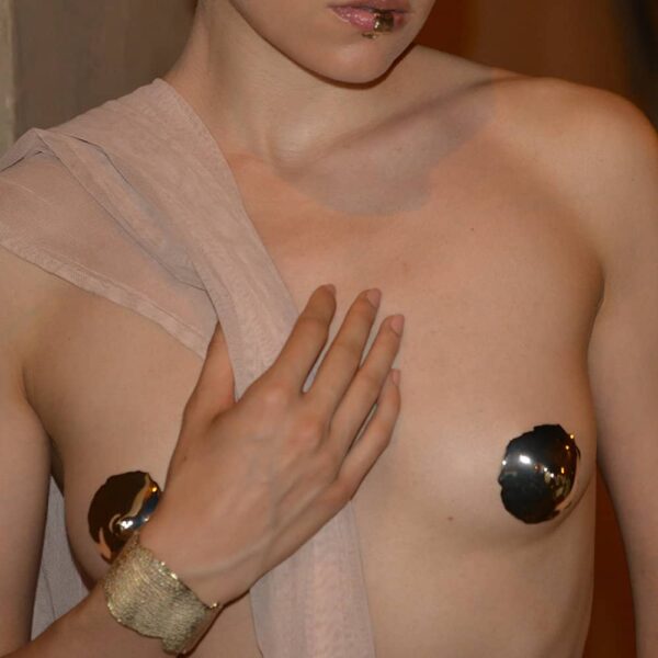 INCARNEM by Marine Billet - Nippies Nu Gold Limited Edition INCARNEM от Marine Billet Золотые украшения для тела haute couture