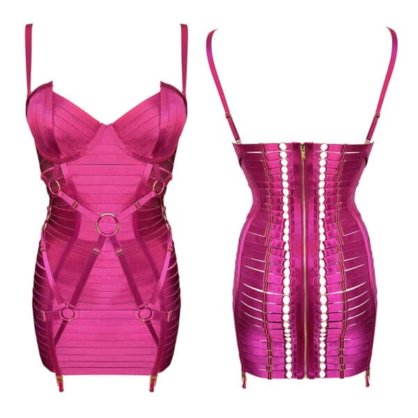 Bordelle anpassungsfähig Bondage Angela dress Magenta Bordelle anpassungsfähig Bondage Angela dress Magenta
