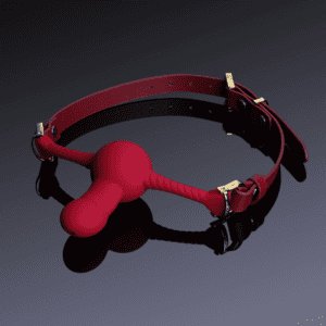 UPKO-Bâillon buccal Dildo Rouge