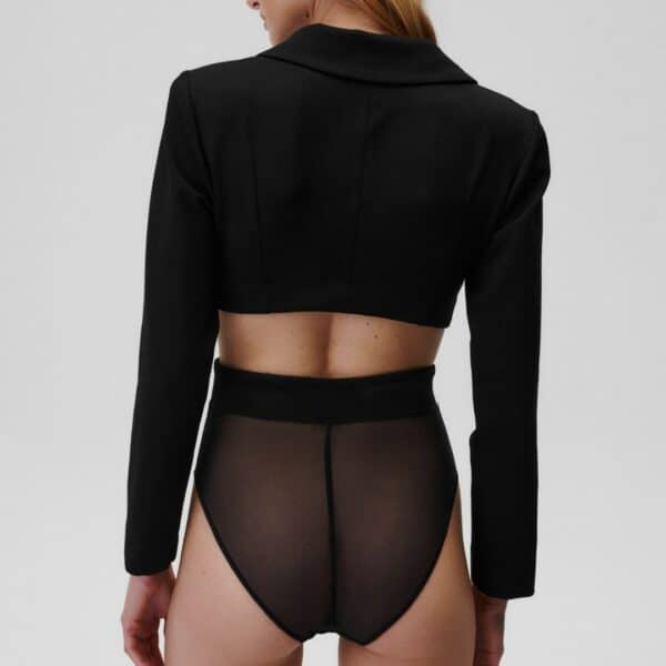 UNDRESS CODE - Body Obsessed Mannequin de dos portant le body Obsessed de Undress Code sur un fond blanc.