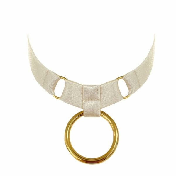 BORDELLE NEW SIGNATURE (122) Packshot du Devant Du Collier Anneau couleur Crème