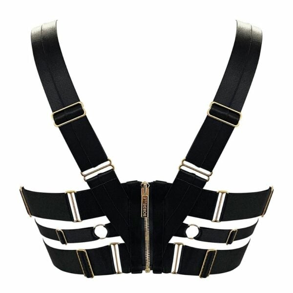 BORDELLE NEW SIGNATURE (137) Packshot du Dos du Bustier en Soie couleur Noir