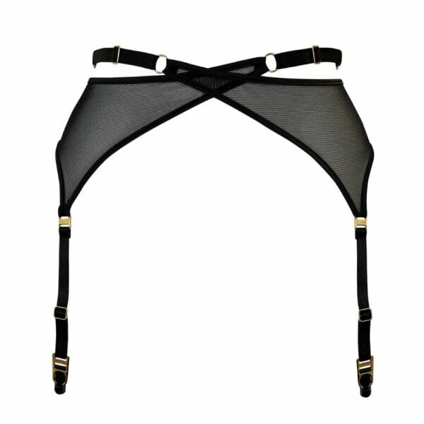 BORDELLE NEW SIGNATURE (47) Packshot du dos du Porte-jarretelles Wrap Noir