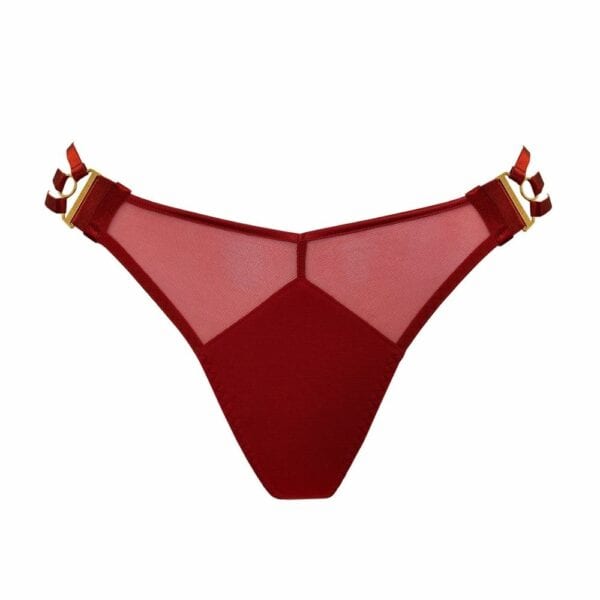 BORDELLE NEW SIGNATURE (53) Packshot du String Multi-Sangles couleur Rouge