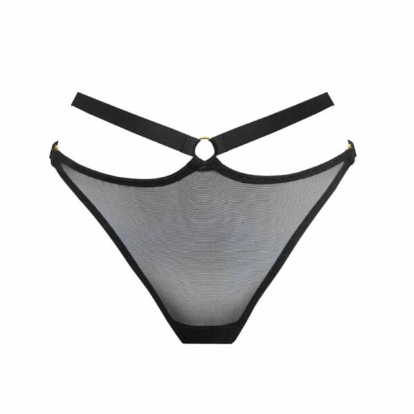 BORDELLE NEW SIGNATURE (74) Packshot der Vorderseite des String Harness Farbe Schwarz