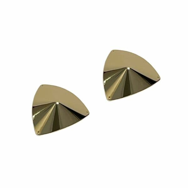 SYRA BORDELLE SS25 (7) Packshot de 3/4 de Cache-Tétons Triangulaires Or