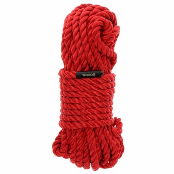 Produktfoto eines roten Shibari-Seils