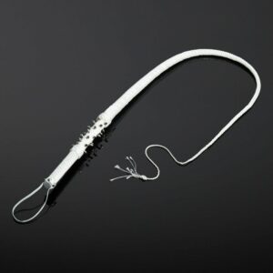 Packshot Leather Whip Snake Effect White