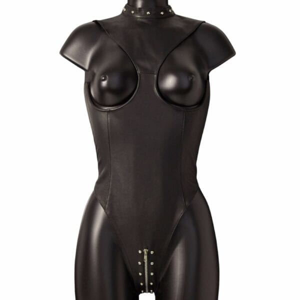 Photo Mannequin Body Ouvert Cuir Mouton Noir