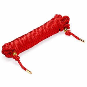 Shibariseil LIEBE SEELE aus Polyester und Baumwolle, 10 m lang, Durchmesser 6 mm. Entwickelt für japanische Bondage, bietet Flexibilität und Stärke.
