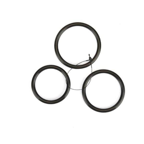 Red Leather Strap-On Harness Rings Packshot