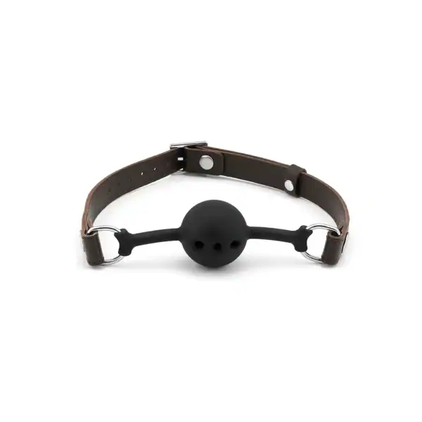 Brown Lambskin GAG Gag Packshot with Silicone Ball