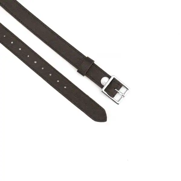 Packshot GAG Brown Lambskin Gag with Silicone Ball Detail on Strap and Buckle