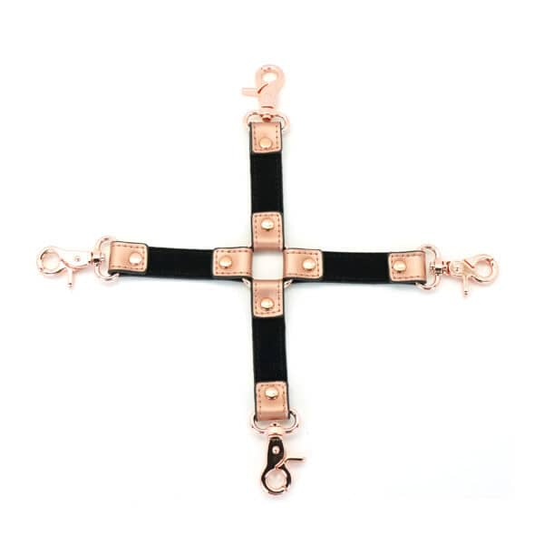 Hogtie aus Rindsleder Rose Gold Metall Details Rose Gold
