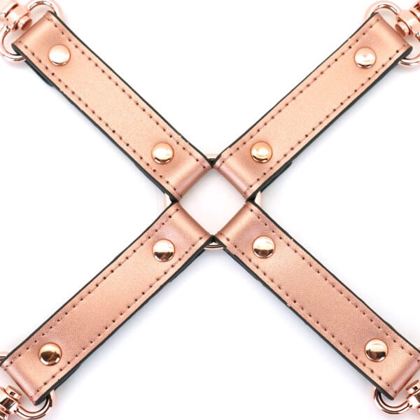 Hogtie aus Rindsleder Rose Gold Metall Details Rose Gold