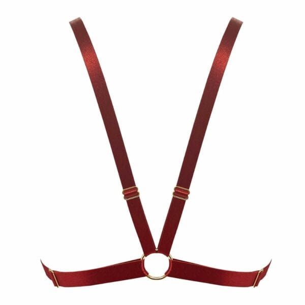 BORDELLE Signature - Soutien-Gorge Triangle Rouge Soutien-Gorge Triangle en Résille rouge