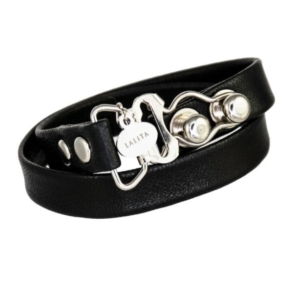 LALITA - Single Choker Choker noir en cuir vendu par Brigade Mondaine.
