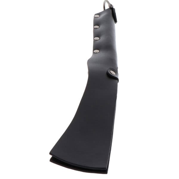 Black Leather Slapper with Split Blades
