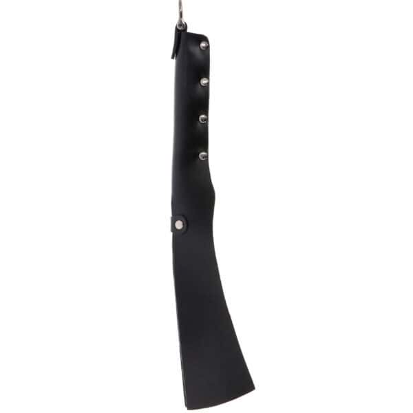 Black Leather Slapper with Split Blades