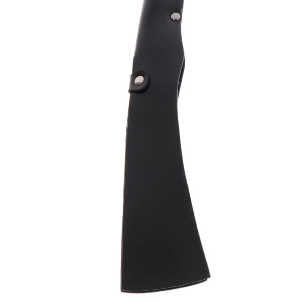 Black Leather Slapper with Split Blades