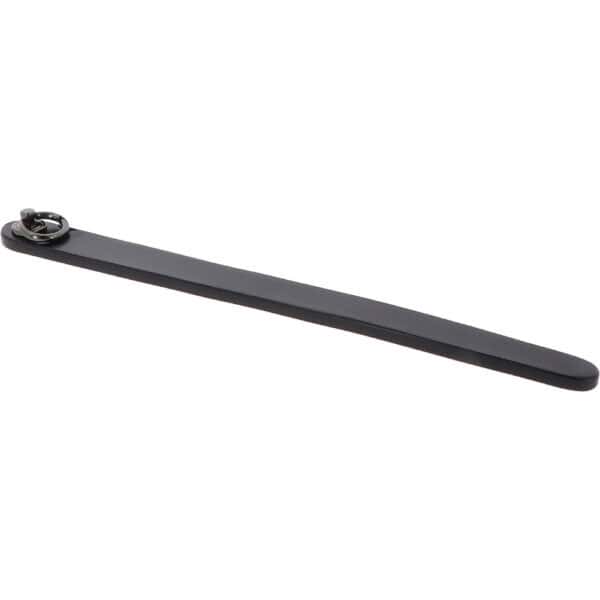 Simple and refined flexible ruler in genuine black leather