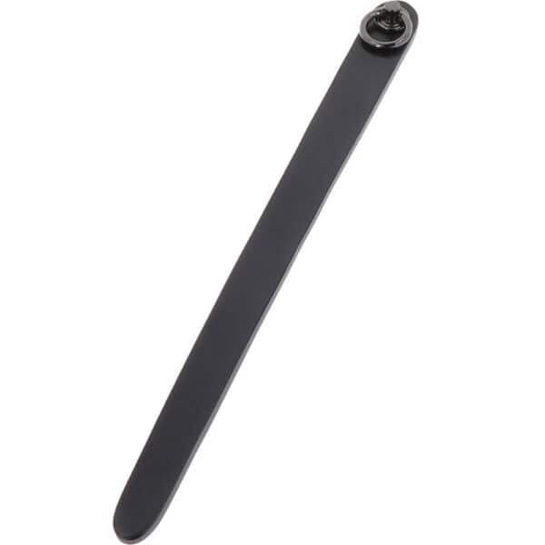 Simple and refined flexible ruler in genuine black leather