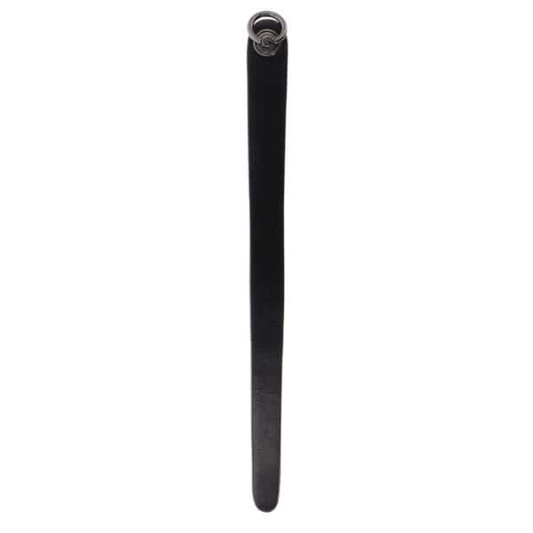 Simple and refined flexible ruler in genuine black leather