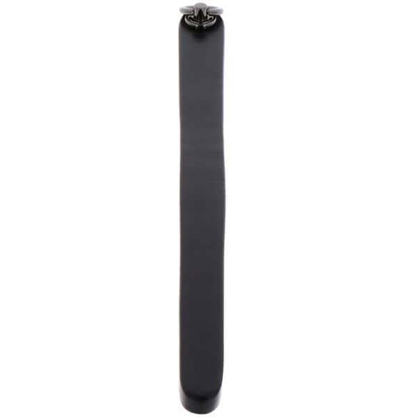 Simple and refined flexible ruler in genuine black leather