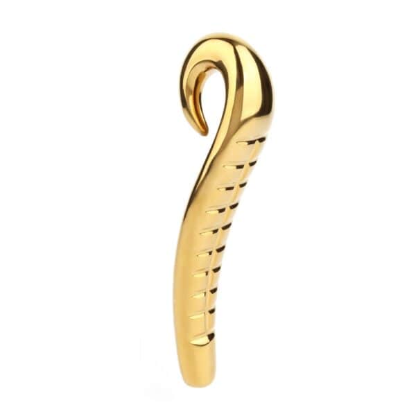 Dildo aus Edelstahl Vergoldet Ergonomische Tentakelform