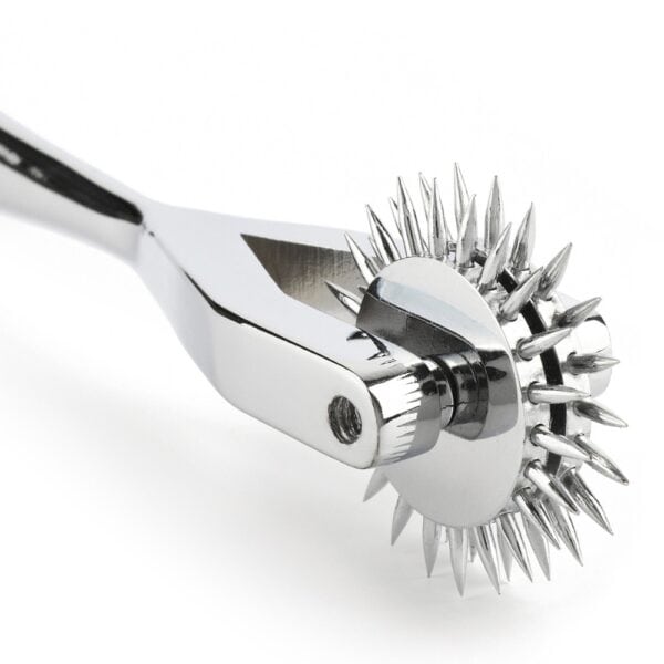 Wartenberg-Rollen aus rostfreiem Stahl Silberne feine, geschliffene Spitzen für sensorisches Spiel
