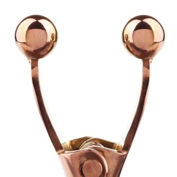 Brustklammern aus Edelstahl Rose Gold Verschluss Federmechanismus Metallkugeln fügen eine progressive Zugwirkung hinzu