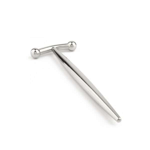 MONDAINE BRIGADE - Plug para el pene DickVader Tapón uretral cerrado Packshot de acero inoxidable, forma recta y superficie lisa