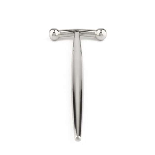 MONDAINE BRIGADE - Plug para el pene DickVader Tapón uretral cerrado Packshot de acero inoxidable, forma recta y superficie lisa