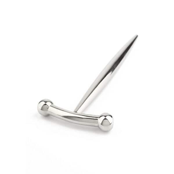 MONDAINE BRIGADE - Plug para el pene DickVader Tapón uretral cerrado Packshot de acero inoxidable, forma recta y superficie lisa