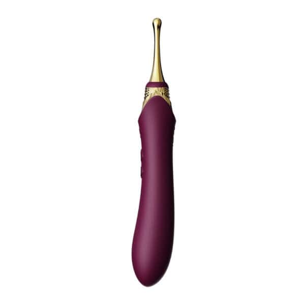 ZALO Bess 2 Intimstimulator, elegant und schlank, aus hochwertigem Silikon, präsentiert mit austauschbaren Aufsätzen und Wärmefunktion, entwickelt für eine präzise und individuelle Stimulation.