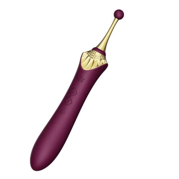 ZALO Bess 2 Intimstimulator, elegant und schlank, aus hochwertigem Silikon, präsentiert mit austauschbaren Aufsätzen und Wärmefunktion, entwickelt für eine präzise und individuelle Stimulation.