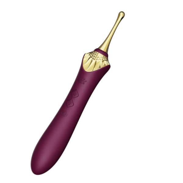 ZALO Bess 2 Intimstimulator, elegant und schlank, aus hochwertigem Silikon, präsentiert mit austauschbaren Aufsätzen und Wärmefunktion, entwickelt für eine präzise und individuelle Stimulation.