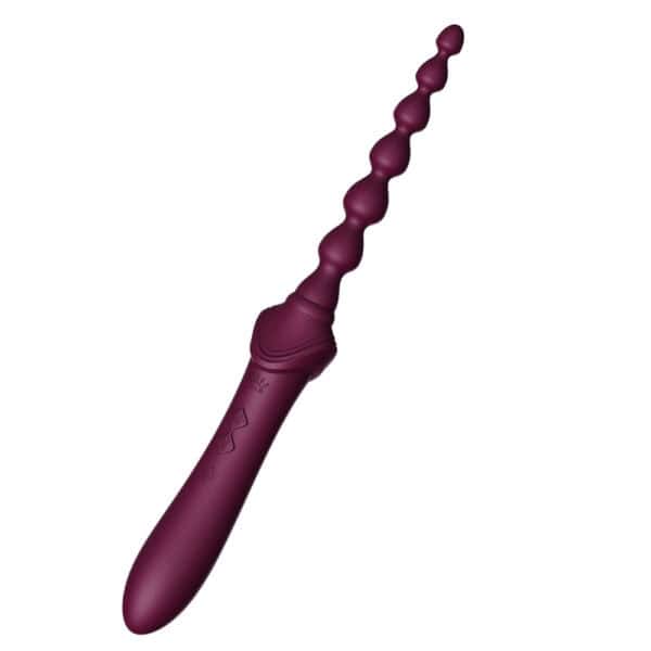 ZALO Bess 2 Intimstimulator, elegant und schlank, aus hochwertigem Silikon, präsentiert mit austauschbaren Aufsätzen und Wärmefunktion, entwickelt für eine präzise und individuelle Stimulation.