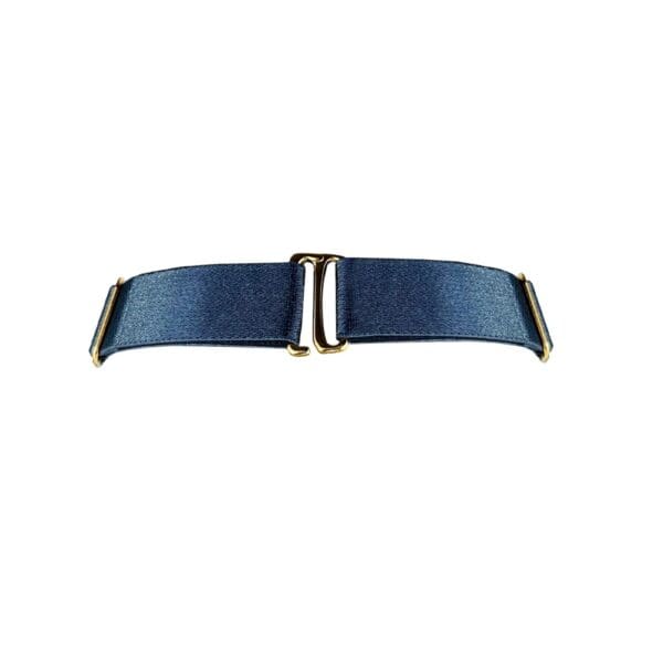 BORDELLE Melusina - Choker Bleu Denim Version minimaliste du collier iconique de la collection, le Melusina Strap Collar joue la carte de la sobriété graphique.