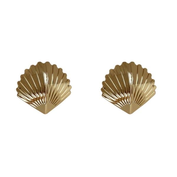 BORDELLE Signature - Pasties Coquillage Or Accessoire iconique de la collection Melusina, les Shell Gold Nipplets revisitent la pastie classique avec une touche bijou.