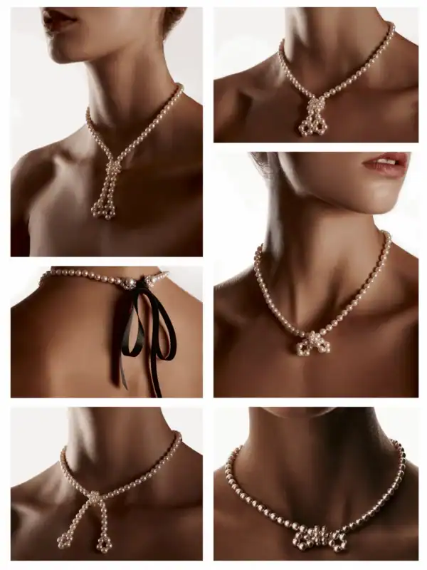 BRACLI Destinos Lingerie-bijou raffinée avec perles de Majorque modulables, alliant sensualité, stimulation intime et élégance visible ou secrète.