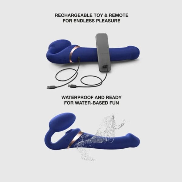 STRAP-ON-ME Strap-On Multi Orgasmo - Selección Brigade Mondaine Paris Guía de tallas Strap-On Multi Orgasm STRAP-ON-ME que muestra las dimensiones insertables de los modelos S, M, L y XL, en longitud y diámetro, selección Brigade Mondaine Paris.