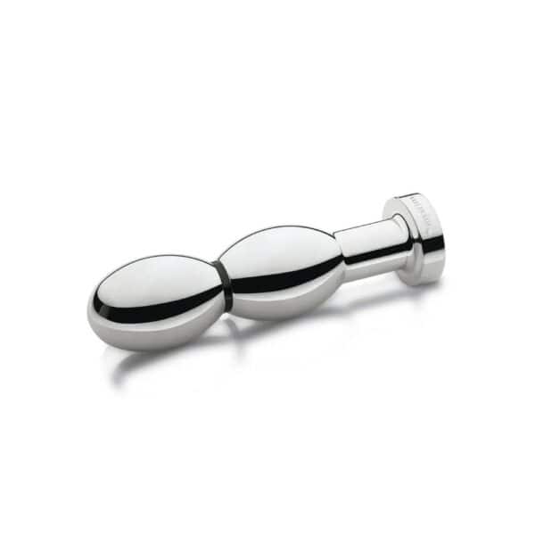 Plug electroestimulante OhThello de metal | Brigade Mondaine Paris Plug electroestimulante OhThello de metal pulido, con diseño ergonómico y acabado brillante, presentado sobre fondo claro, referencia Brigade Mondaine Paris.