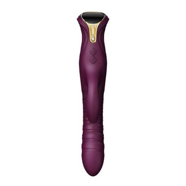 Vibromasseur Rabbit MOSE violet design premium | Brigade Mondaine Vibromasseur Rabbit MOSE noir à double stimulation, surface mate texturée et lignes ergonomiques, présenté sur fond blanc dans une esthétique épurée et contemporaine.