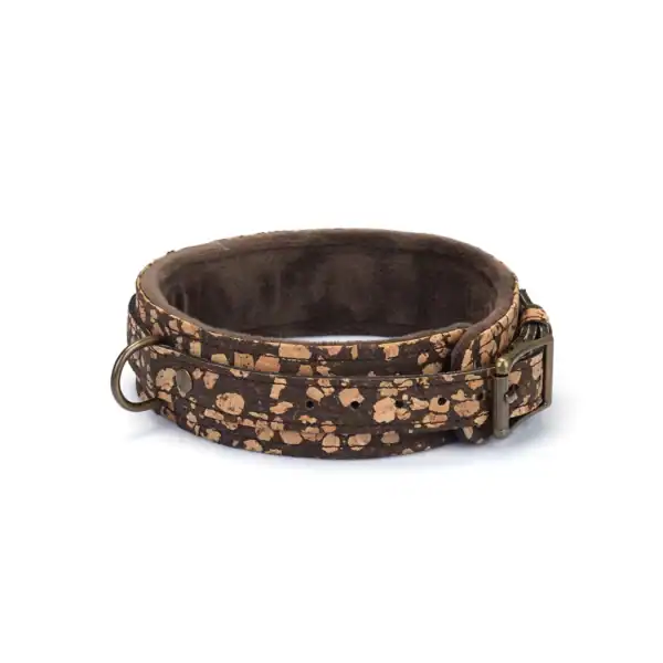 LIEBE SEELE Collar con Correa de Corcho Café en Birgade Mondaine Paris
