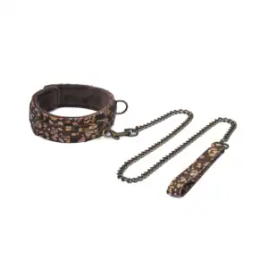 LIEBE SEELE Collar con Correa de Corcho Café en Birgade Mondaine Paris