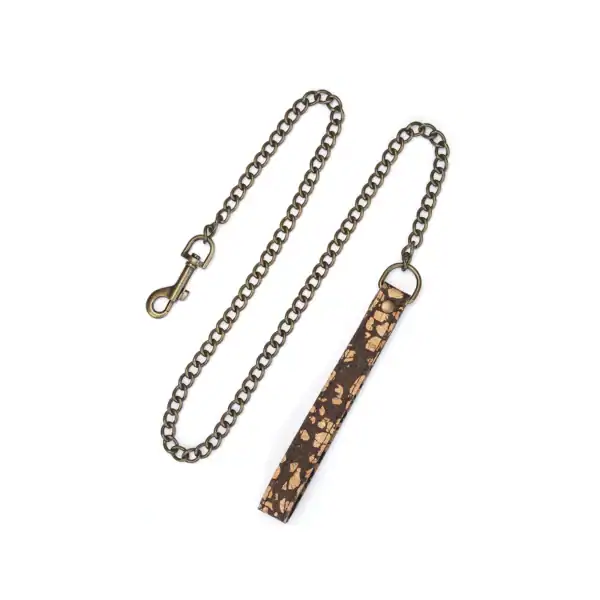 LIEBE SEELE Collar con Correa de Corcho Café en Birgade Mondaine Paris